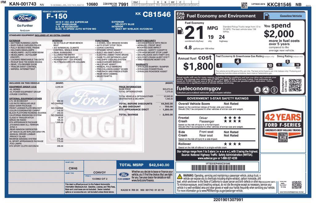 Thumbnail image of 2019 Ford F-150 at Lia Chrysler Dodge Jeep Ram