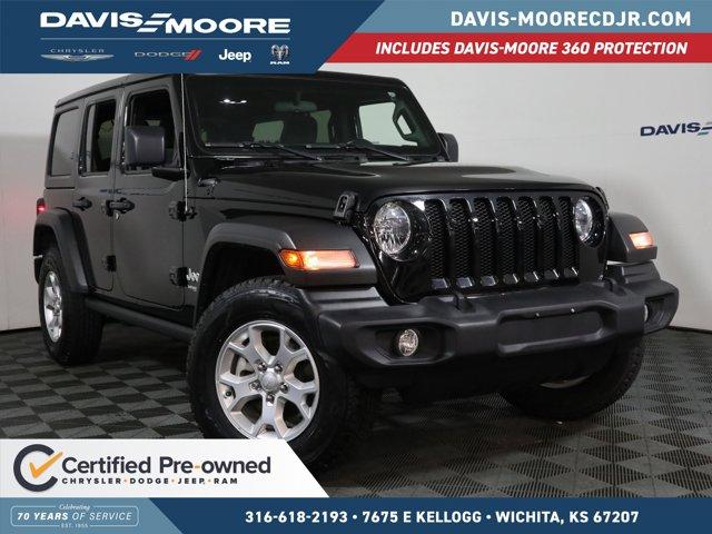 Thumbnail image of 2021 Jeep Wrangler Unlimited at DavisMooreChryslerDodgeJeepUSED of Wichita, KS