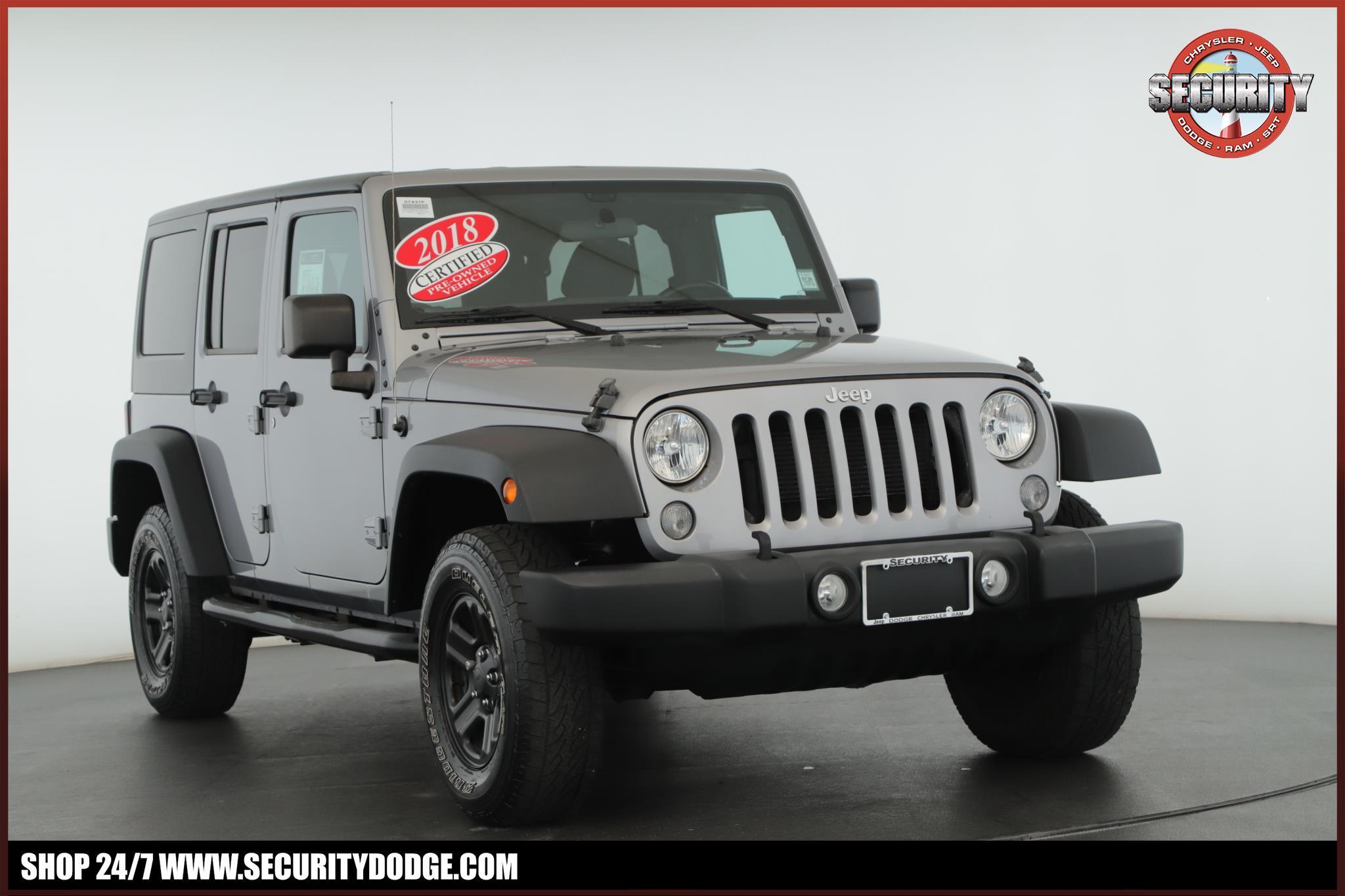 Thumbnail image of 2018 Jeep Wrangler JK Unlimited at Security Jeep, Dodge, Chrysler, Ram