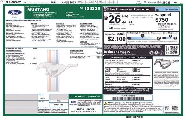 Thumbnail image of 2024 Ford Mustang at Ford of Montebello - USED