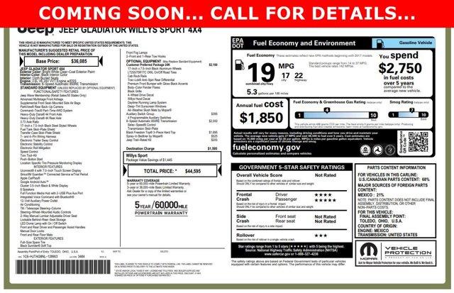 Thumbnail image of 2022 Jeep Gladiator at Westbury Chrysler Jeep Dodge RAM