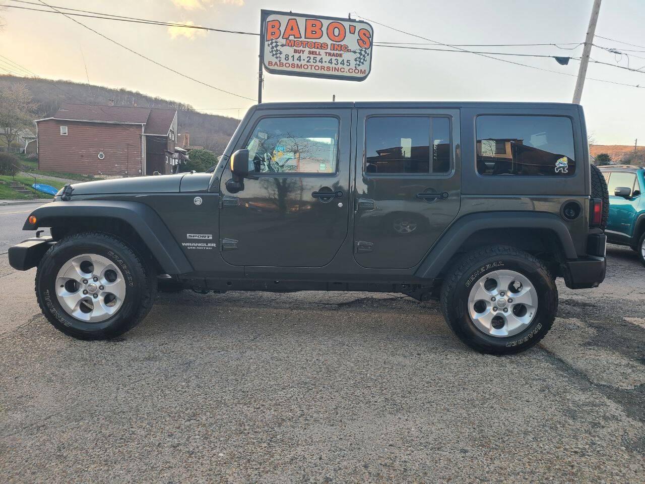 Thumbnail image of 2015 Jeep Wrangler Unlimited at Babo's Motors Inc.