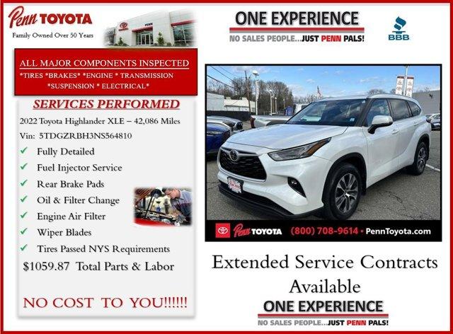 Thumbnail image of 2022 Toyota Highlander at Penn Toyota
