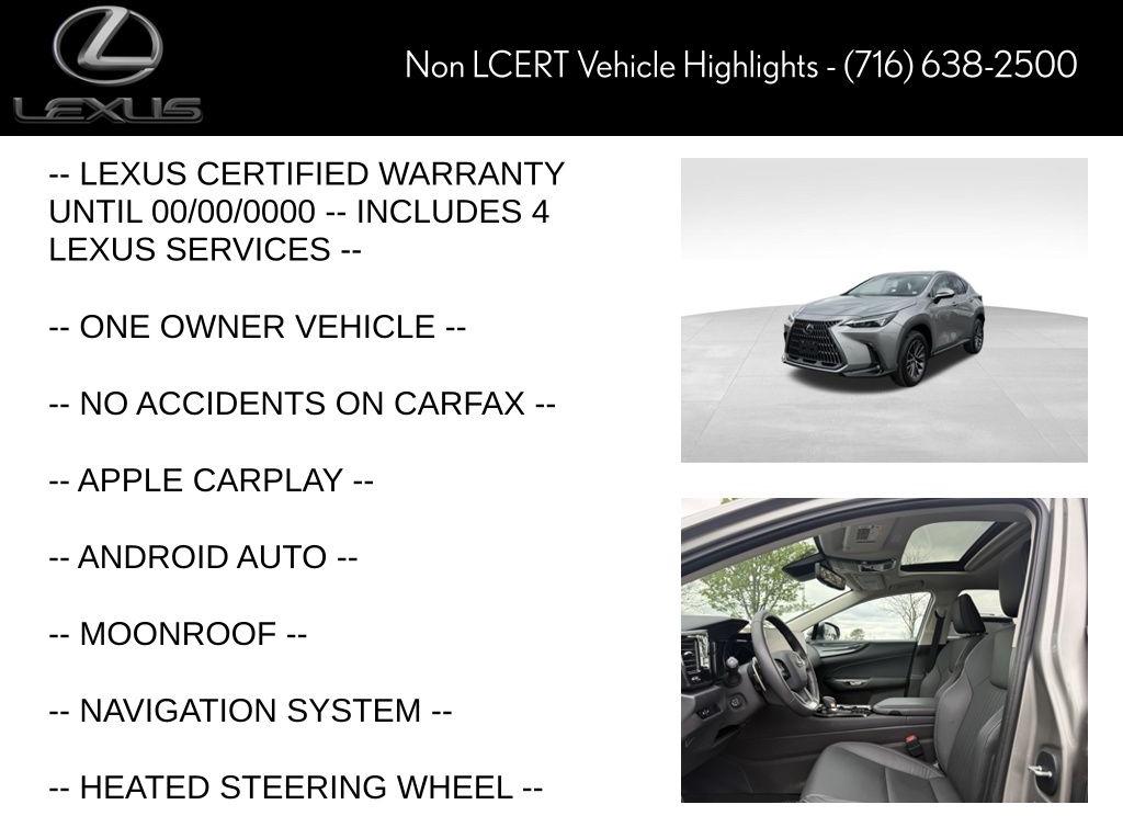Thumbnail image of 2025 Lexus NX 350 at Northtown Lexus