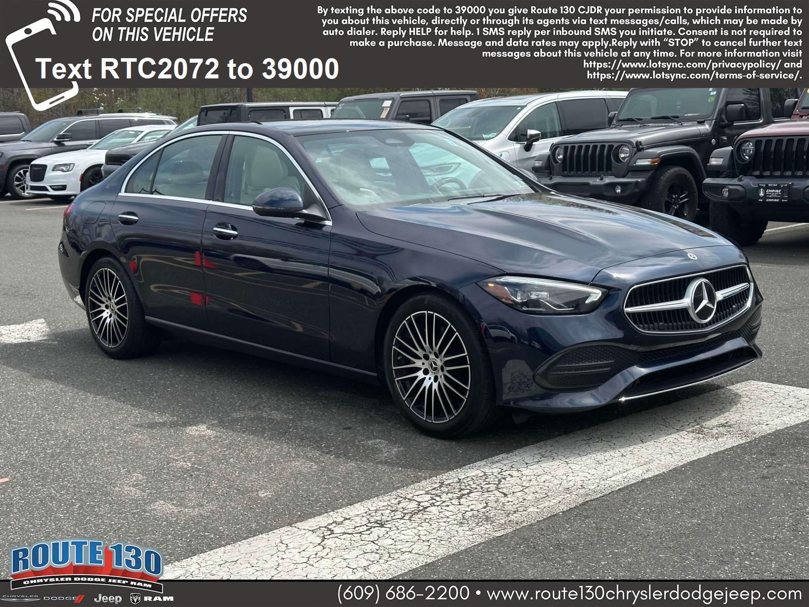 Thumbnail image of 2023 Mercedes-Benz C-Class at Route 130 Chrysler Jeep Dodge