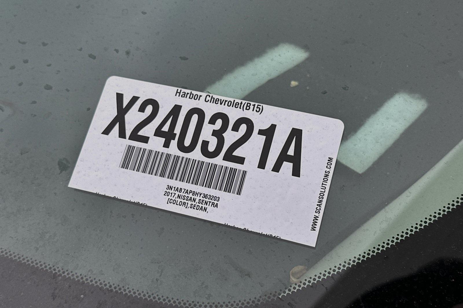 Thumbnail image of 2017 Nissan Sentra at Harbor Chevrolet