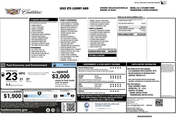 Thumbnail image of 2022 Cadillac XT5 at F C Kerbeck - New and Used