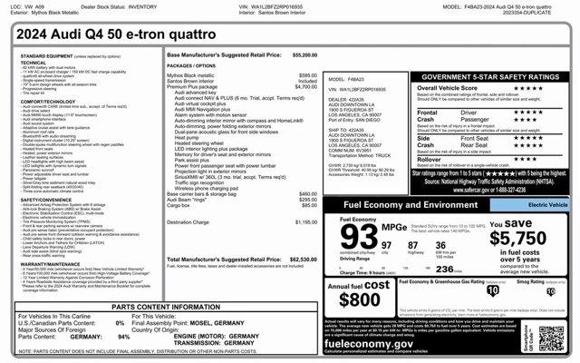 Thumbnail image of 2024 Audi Q4 e-tron at Car Vision Inc.