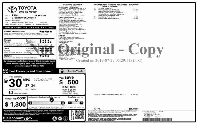 Thumbnail image of 2019 Toyota RAV4 at CarVision Mitsubishi - USED