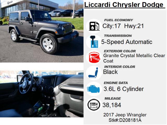 Thumbnail image of 2017 Jeep Wrangler at Liccardi Chrysler Dodge Mitsubishi