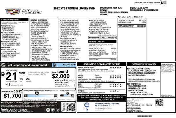 Thumbnail image of 2022 Cadillac XT5 at F C Kerbeck - New and Used