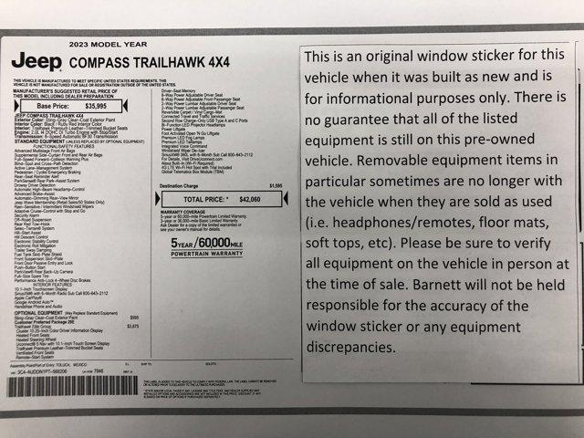Thumbnail image of 2023 Jeep Compass at Barnett Chrysler Jeep Dodge Ram