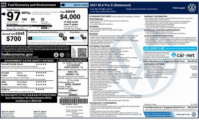 Thumbnail image of 2021 Volkswagen ID.4 at Car Vision Inc.