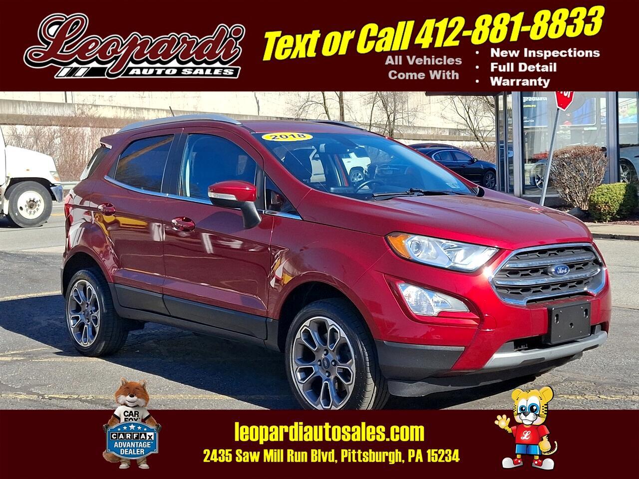 Thumbnail image of 2018 Ford EcoSport at Leopardi Auto Sales