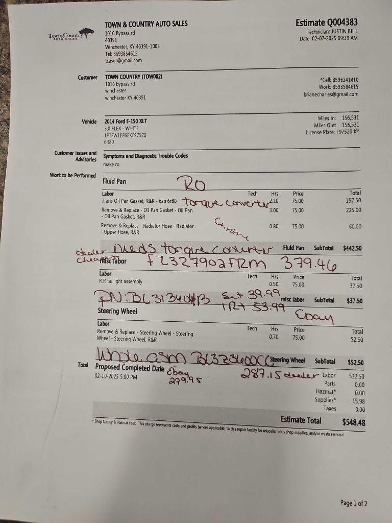 Thumbnail image of 2014 Ford F-150 at TOWN & COUNTRY AUTO SALES