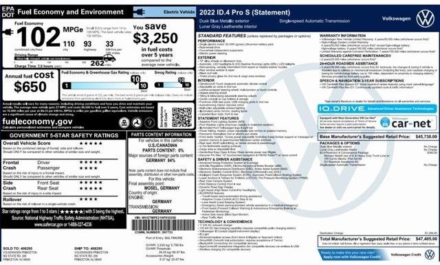Thumbnail image of 2022 Volkswagen ID.4 at Car Vision Inc.