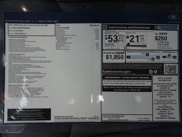 Thumbnail image of 2025 Land Rover Range Rover Sport at Jaguar Land Rover Cincinnati