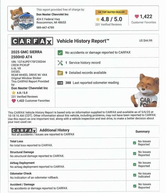 Thumbnail image of 2025 GMC Sierra 2500HD at Don Nester Chevrolet