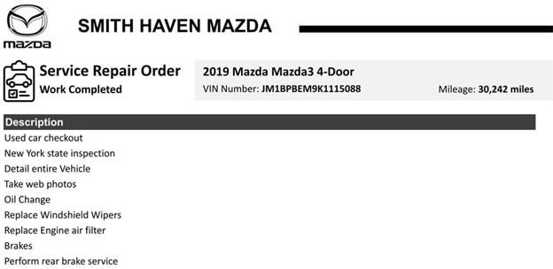 Thumbnail image of 2019 Mazda Mazda3 Sedan at Smith Haven Mazda