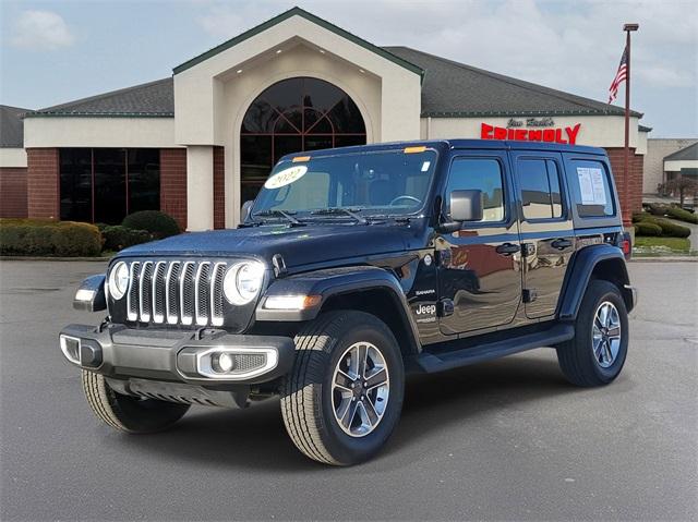 Thumbnail image of 2022 Jeep Wrangler Unlimited at Jim Riehl's Friendly Chrysler Dodge Jeep Ram of Romeo