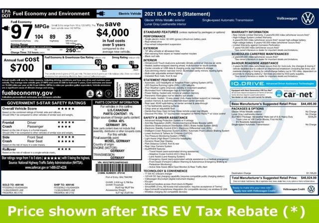 Thumbnail image of 2021 Volkswagen ID.4 at Car Vision Inc.