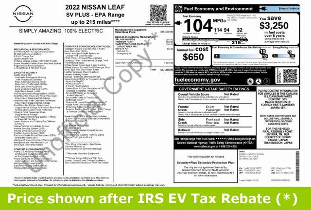 Thumbnail image of 2022 Nissan LEAF at Car Vision Inc.