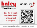 Thumbnail image of 2020 Toyota Corolla at Haley Toyota Of Roanoke
