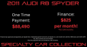 Thumbnail image of 2011 Audi R8 at Specialty Car Collection