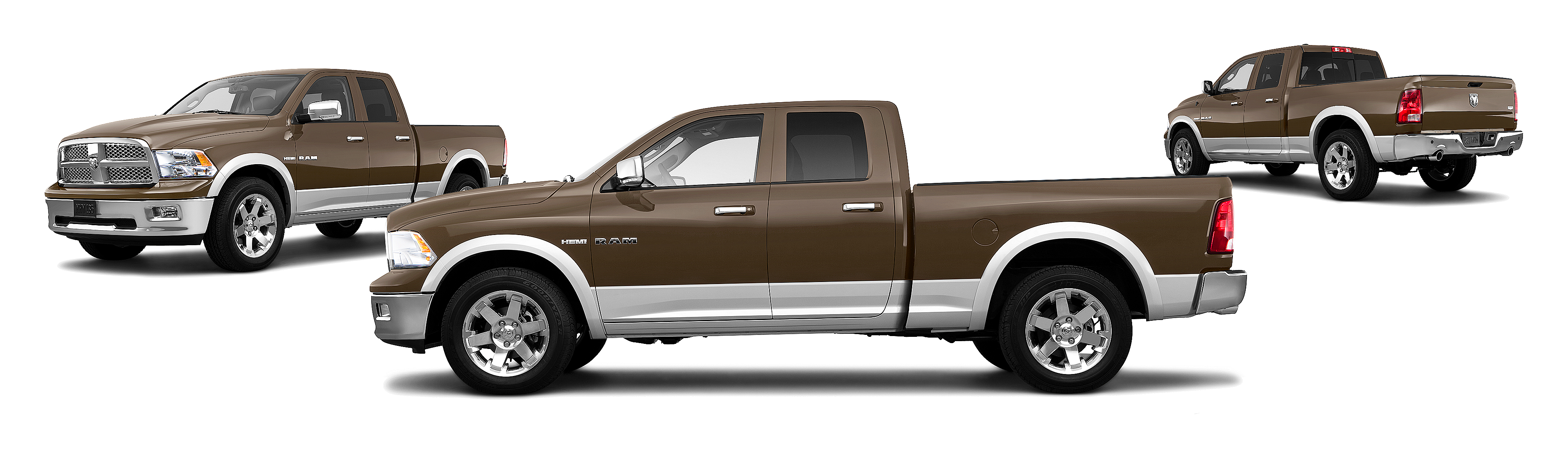 Image of 2010 Dodge Ram 1500 4x4 Laramie 4dr Quad Cab 6.3 ft. SB Pickup