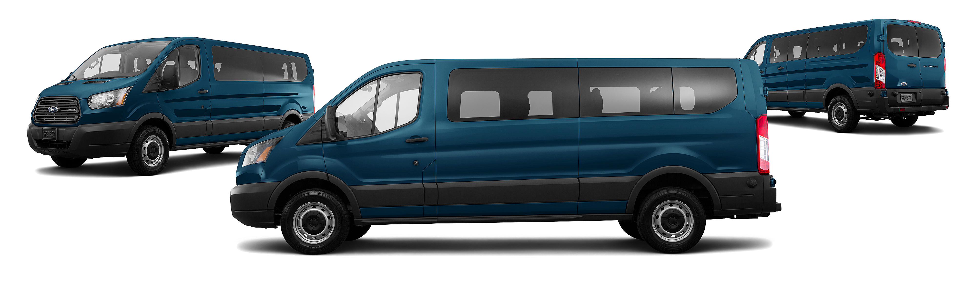 Image of 2016 Ford Transit 350 XLT 3dr LWB Low Roof Passenger Van w/60/40 Passenger Side Doors