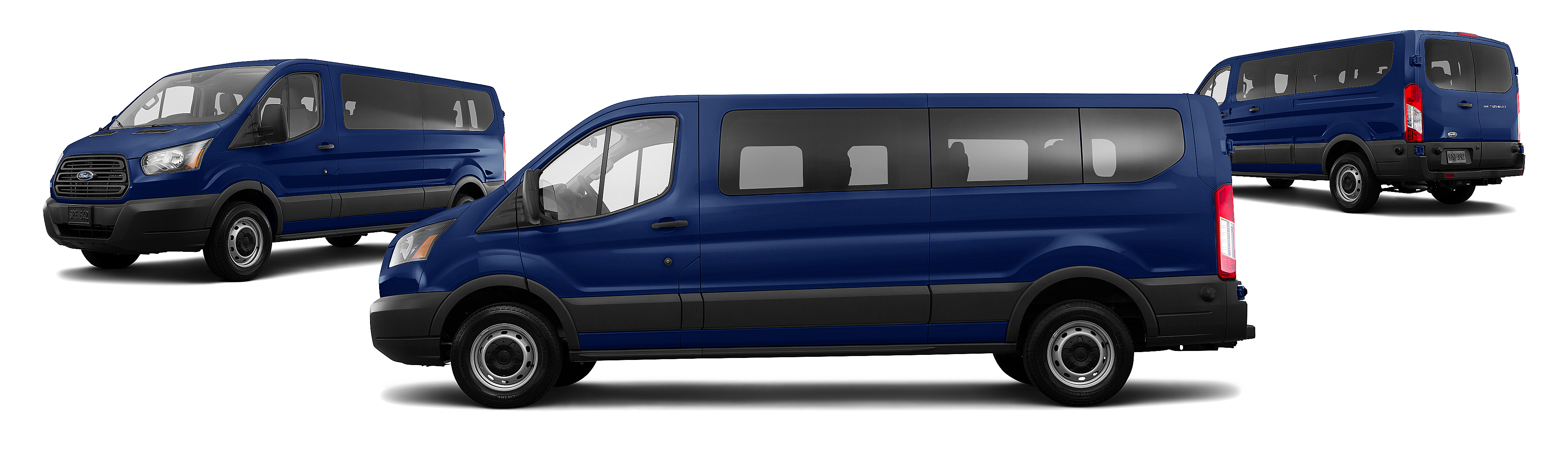 Image of 2017 Ford Transit 350 XLT 3dr LWB Low Roof Passenger Van w/60/40 Passenger Side Doors